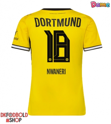 Borussia Dortmund Ethan Nwaneri #18 Hjemmebanetrøje Dame 2026-27 Kort ærmer